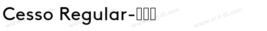 Cesso Regular字体转换